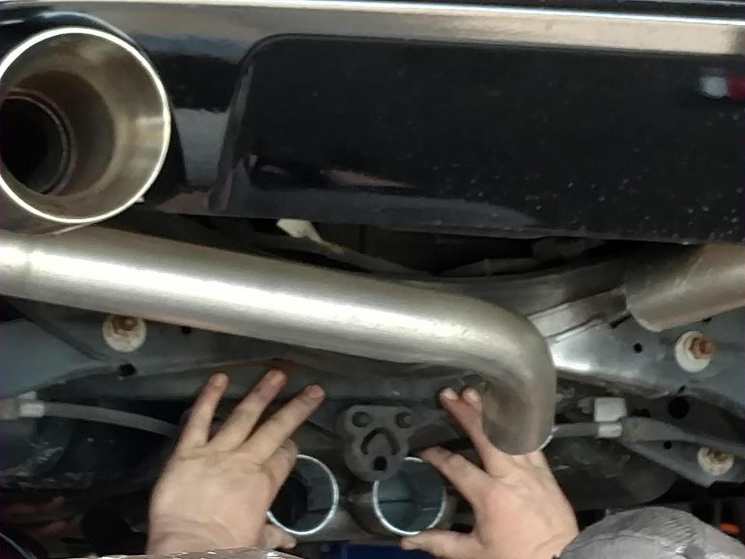 new "Y" exit significantly larger